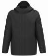 KB6169 K6169 Kariban Unisex 3-in-1 Two Tone Hooded Parka Jacket Black colour image